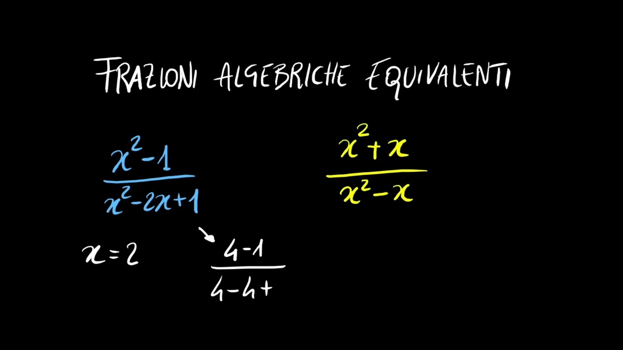 Frazioni algebriche equivalenti