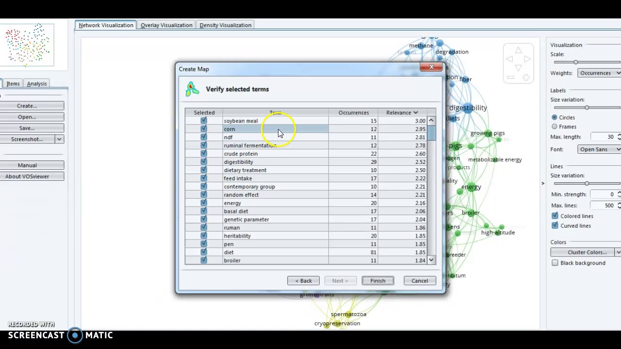 Vos Viewer  Tutorial Análisis de datos de texto-Tesauros