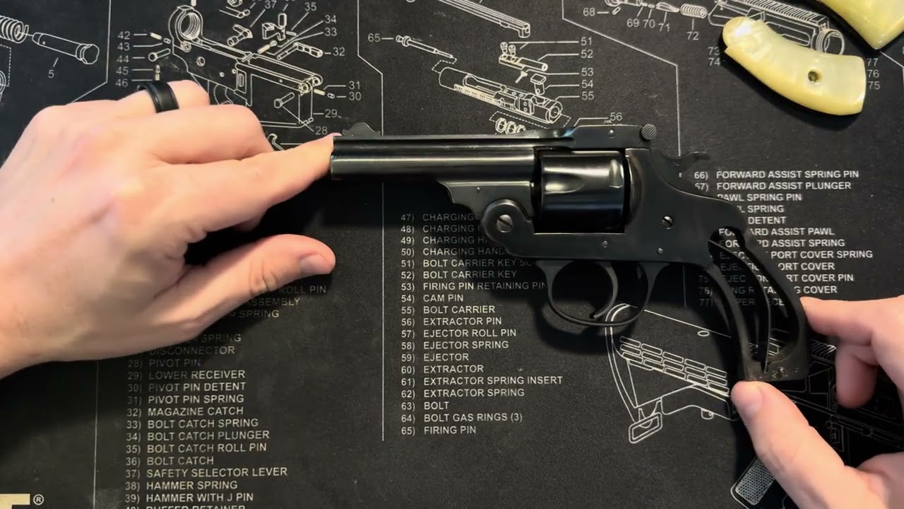 Meriden Top Break 38 sw revolver. Refinished. 