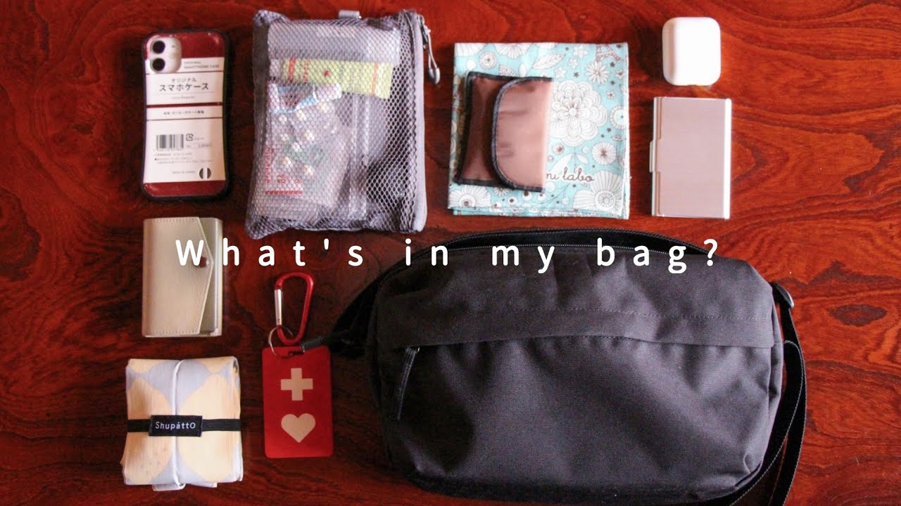 おでかけの時の小さめバッグの中身。What's in my bag ?