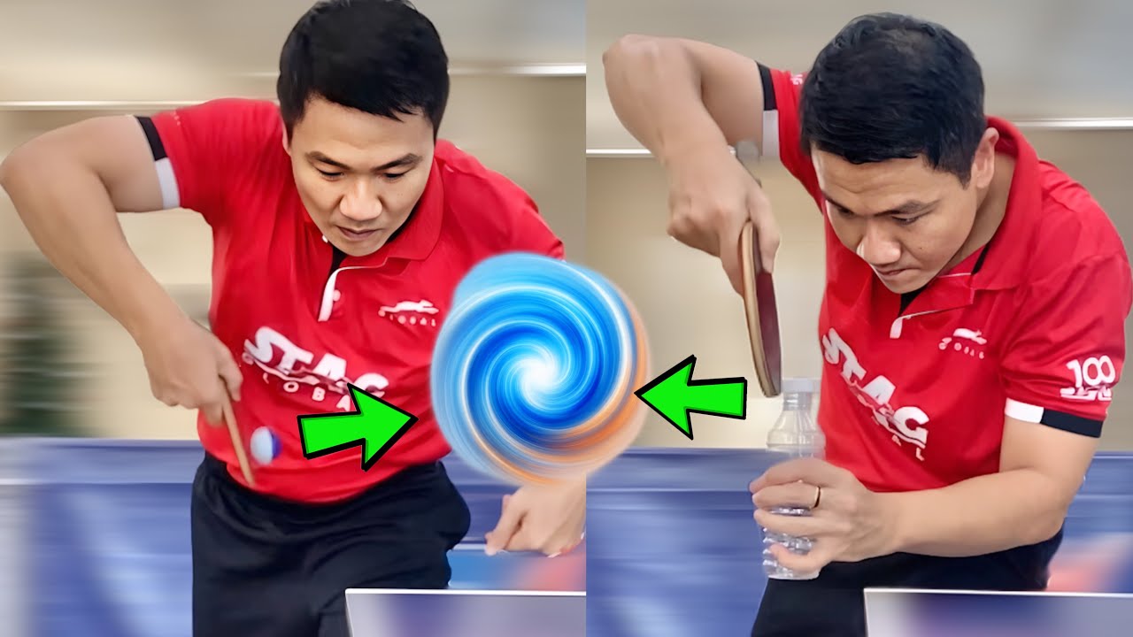 How to Increase Reverse Pendulum Serve Spin - Bottle Cap Drill