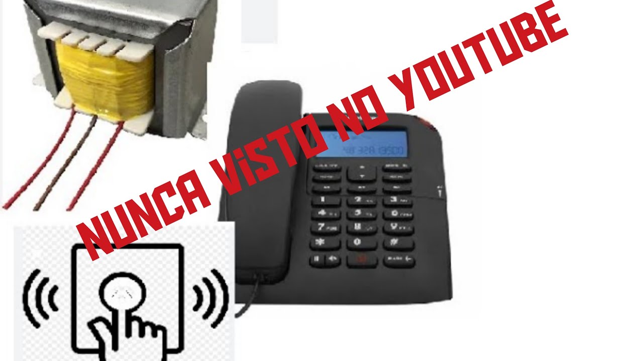 #como  fazer uma campainha caseira com telefone velho e um transformador trafo, @OficinaEmCasaRaytek