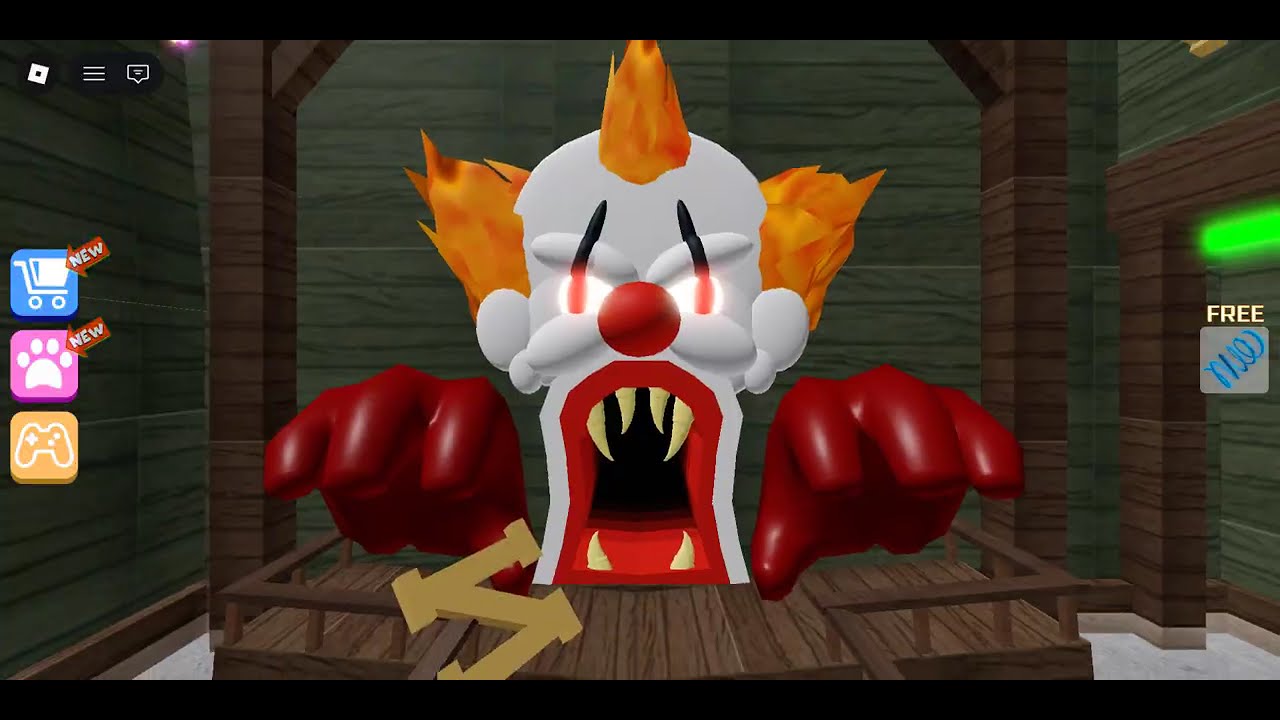This clown won't let me escape from this carnival                               (Carnival of terror)