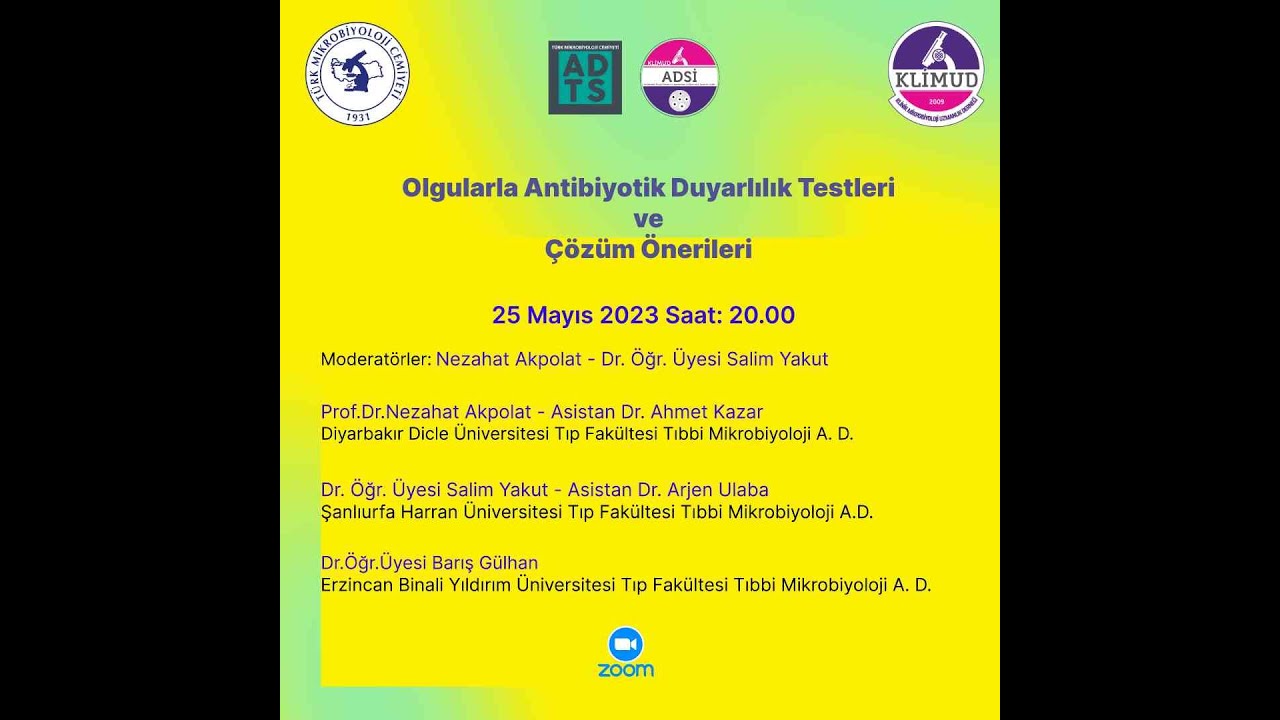 Olgularla Antibiyotik Duyarlılık Testleri ve Çözüm Önerileri
