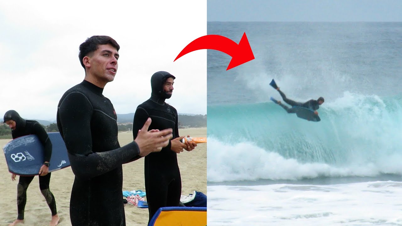 BODYBOARDERS ENFRENTAN OLAS ÉPICAS!