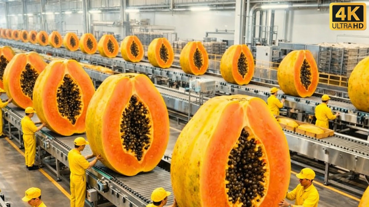👉 “This Machine Eats 10,000 Papayas Per Hour - Inside Papaya Mega Factory”