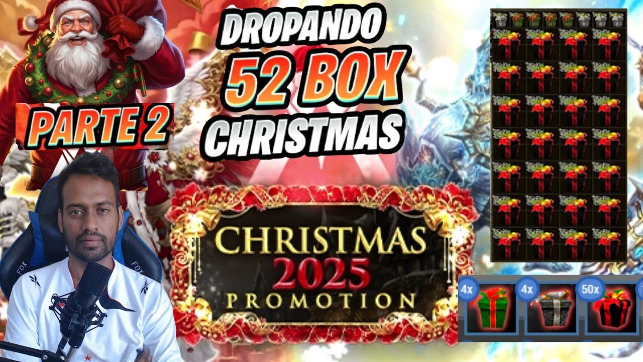 DROP DE 58 BOX CHRISTIMAS PART 2 - DROP BOX PROMOÇAO DEZEMBRO 2025 MU AWAY