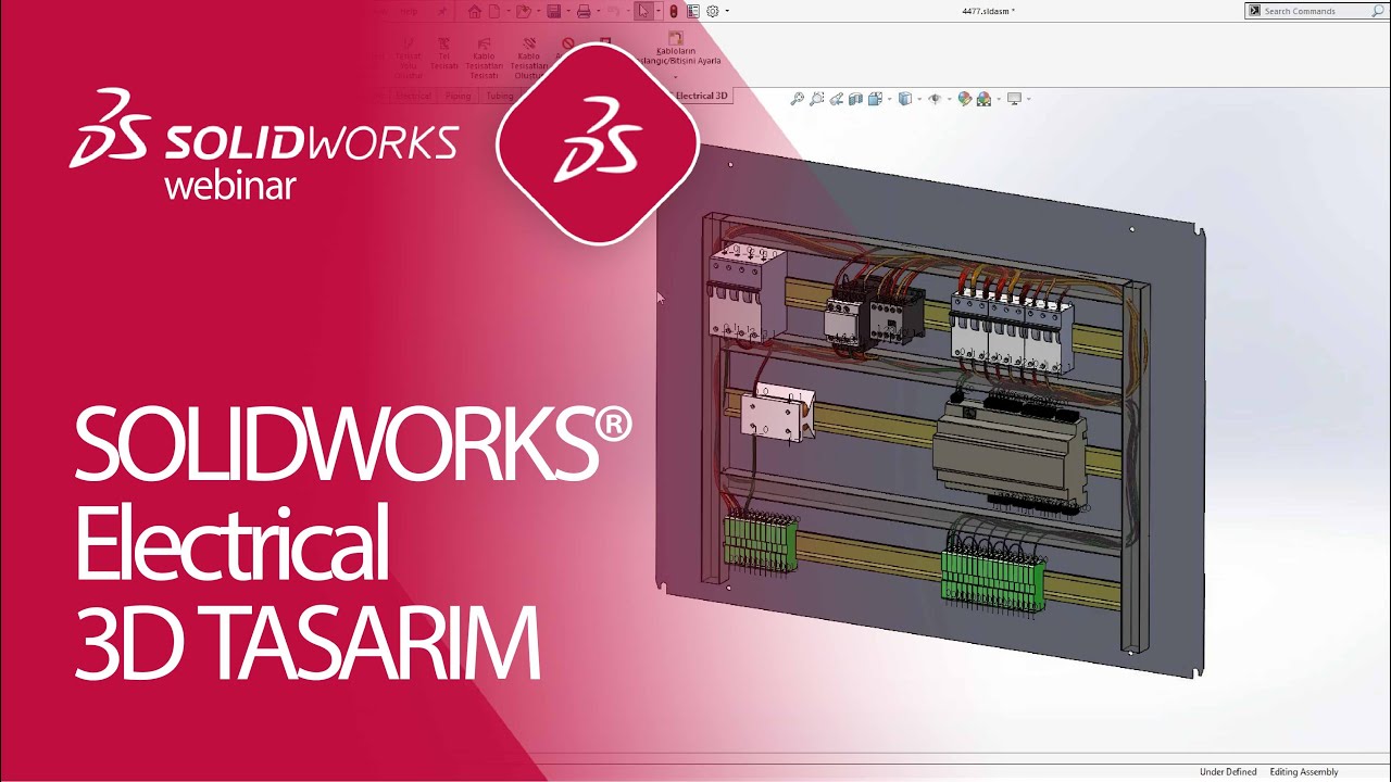 SOLIDWORKS Electrical 'da 3D Tasarım
