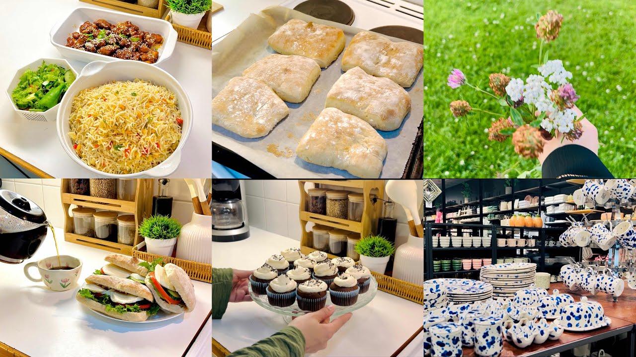 Silent Vlog| Daily Life in Finland| Home Cooking, Baking| nordic summer