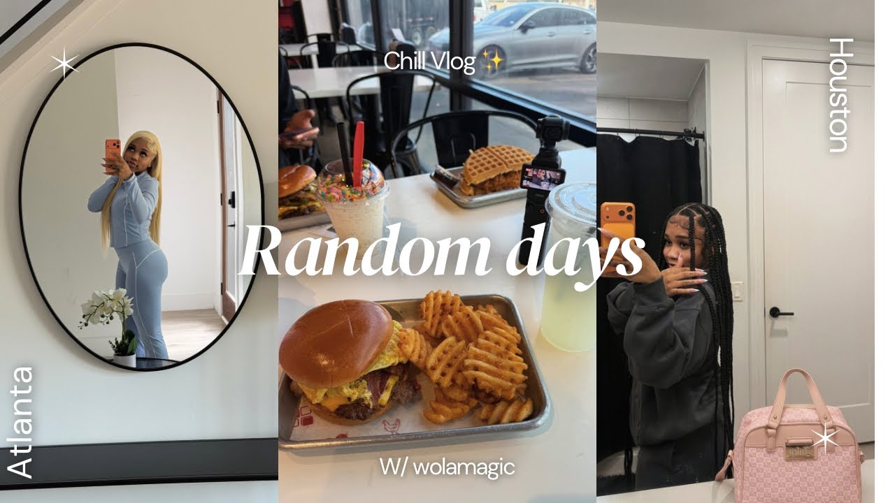 Случайные дни, расслабляющий видеоблог, Хьюстон и Атланта, я видела их оба 🥴 ||wola