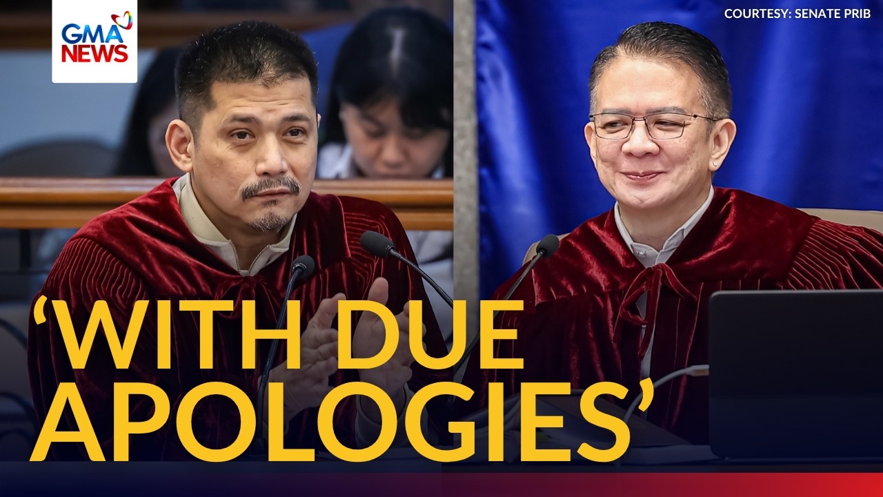 Sen. Chiz Escudero, humingi ng tawad sa pag-'interrupt' kay Sen. Robin Padilla | GMA News