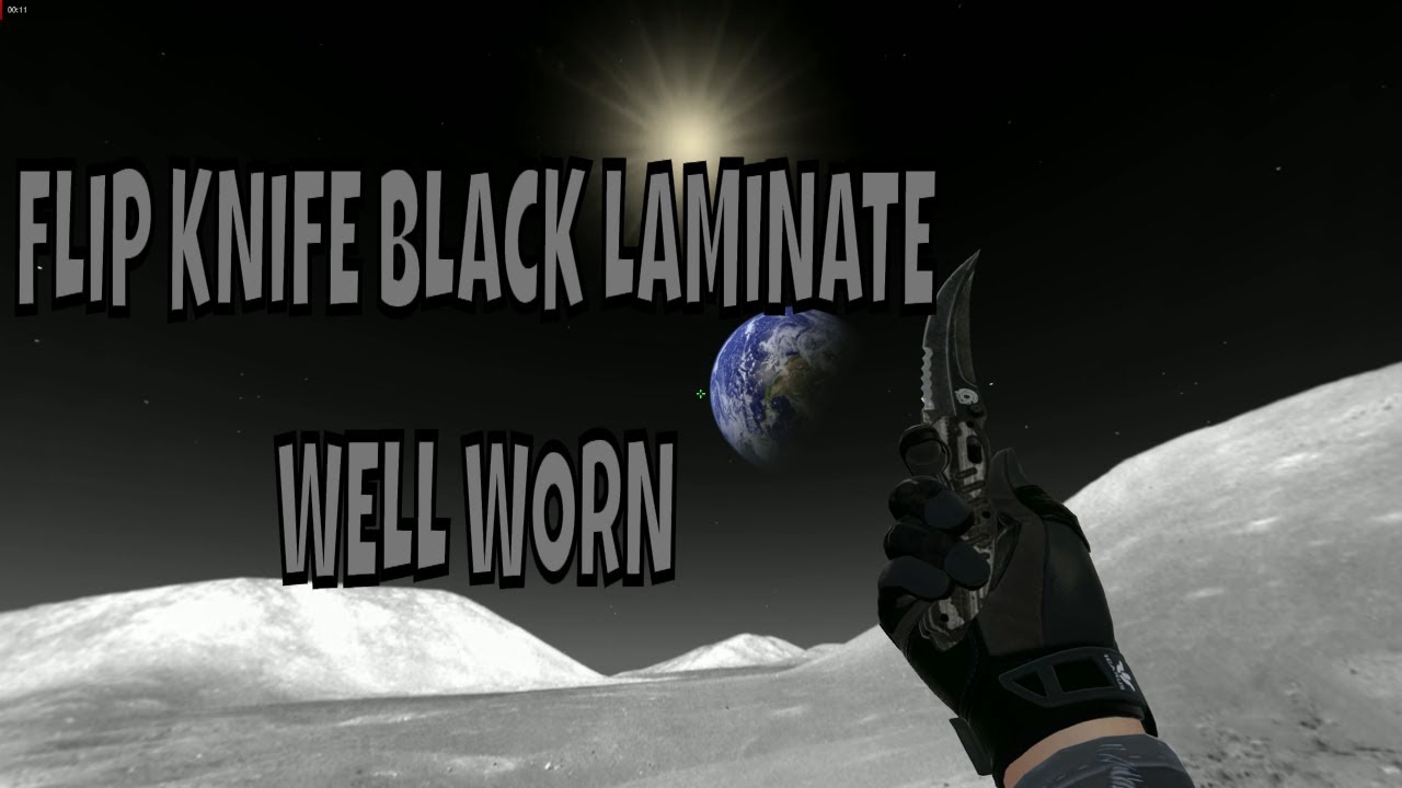 Flip Knife Black Laminate - Well Worn Skin Showcase