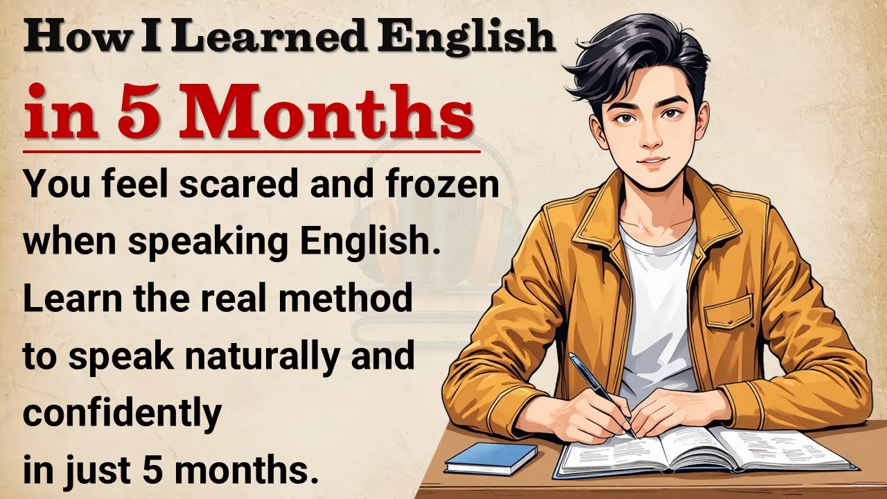 How I Learned English in 5 Months || My Real Method 📚 | Listen & Learn English
