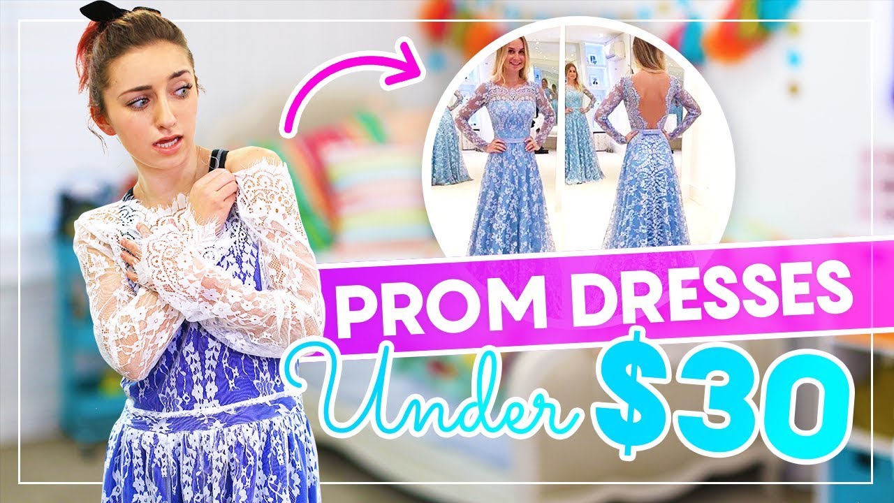 Trying on PROM DRESSES UNDER $30 from AMAZON and EBAY! #Prom