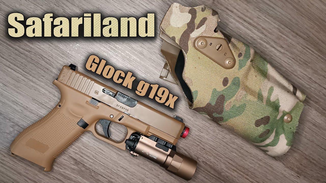 Safariland Replica + Glock g19x + Surefire x300u