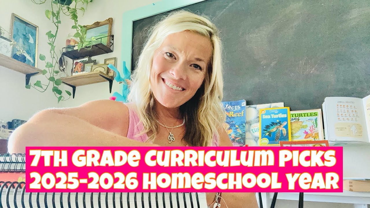 7th Grade Curriculum Picks/// Homeschool mom of 6 