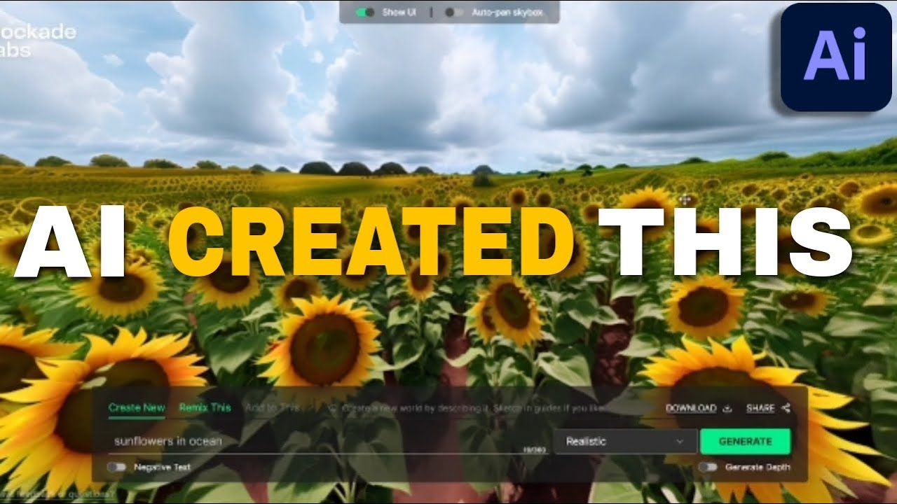 MAKE REALISTIC HDRI WITH THIS FREE AI TOOL ..SKYBOX AI TUTORIAL
