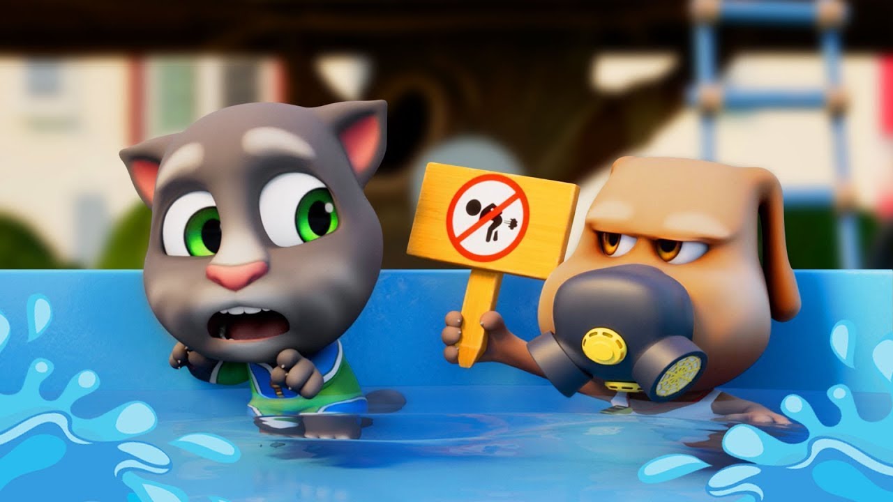 Talking Tom 🐱 Indisciplina en la piscina 💫 Episodio 215 | Super Toons TV - Mejores dibujos animados