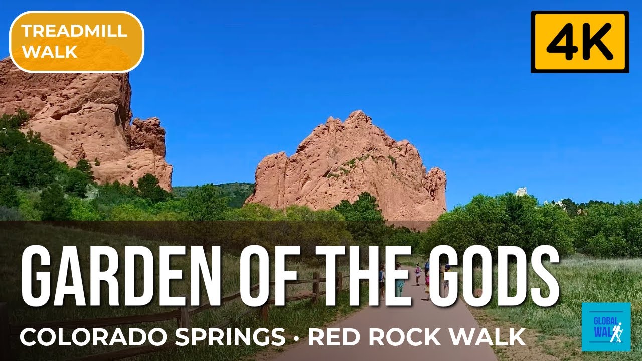 Treadmill Trails: Exploring Garden of the Gods' Red Rock Beauty [Treadmill Scenery - Virtual Walk]