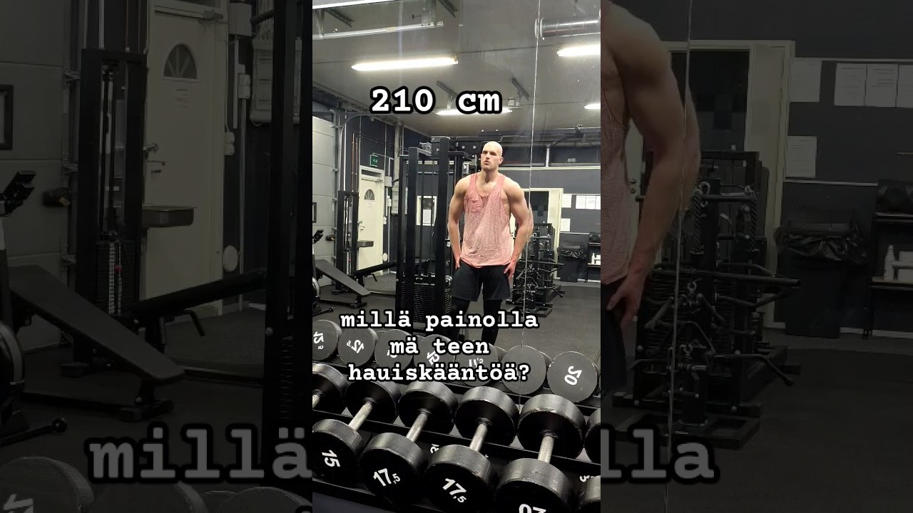Mill&auml; painoilla teen hauisk&auml;&auml;nt&ouml;&auml; 💪? #shorts #kuntosali #treeni #hauis