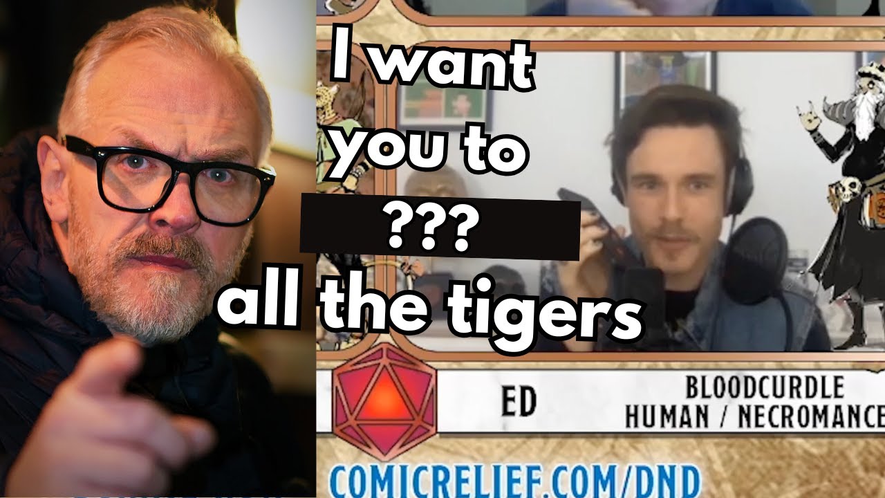 ed gamble calls greg davies to ask for his help while playing D&D