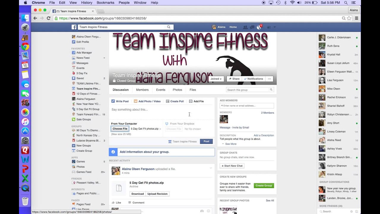 How to Create and Upload a Zip Folder to a Facebook Group