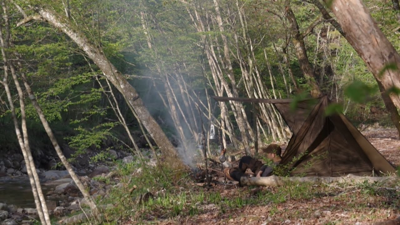 Solo camp at Iwakura dam camp site 2025/05/03