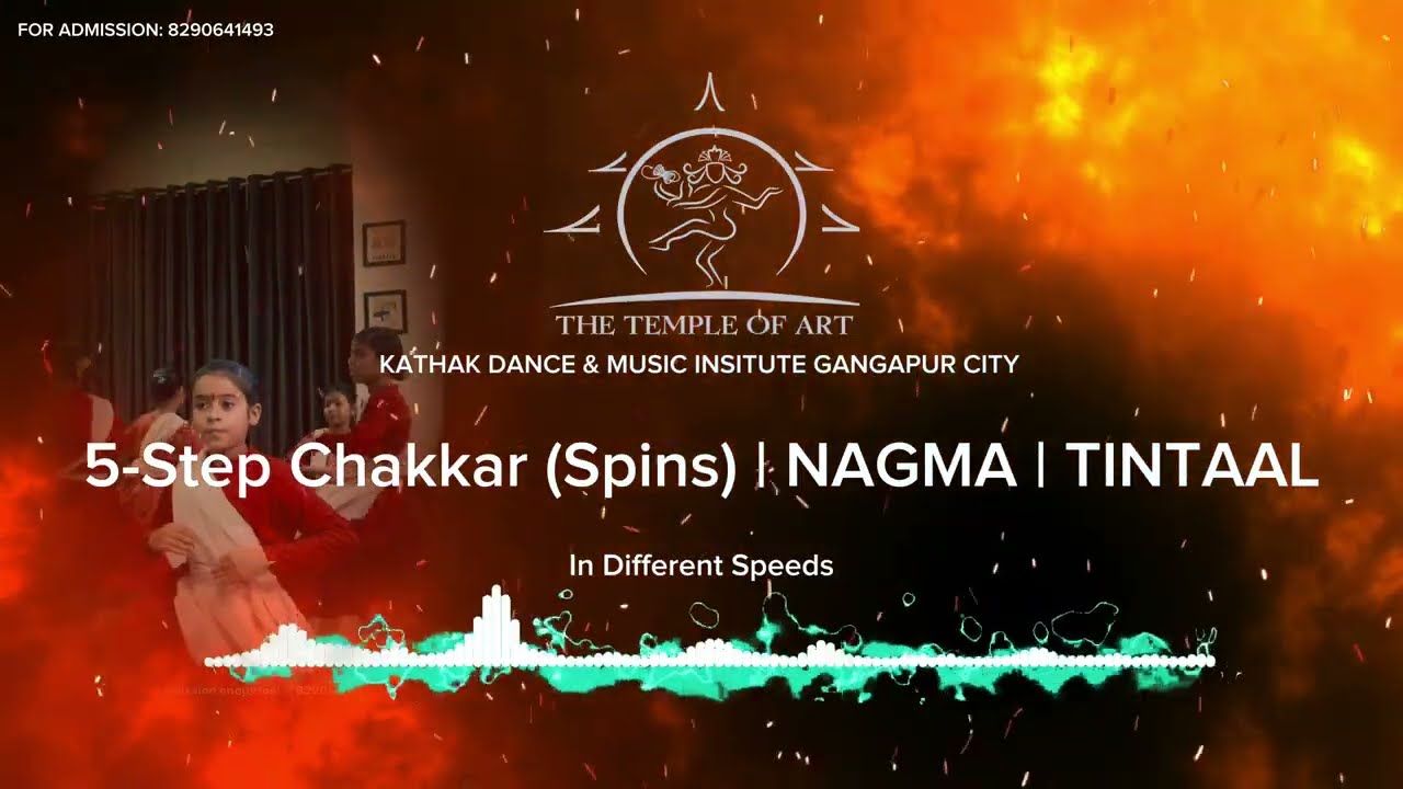 Practice Music for 5,3 & 1 step chakkar/spin in different speeds | Kathak Dance | Tintaal 