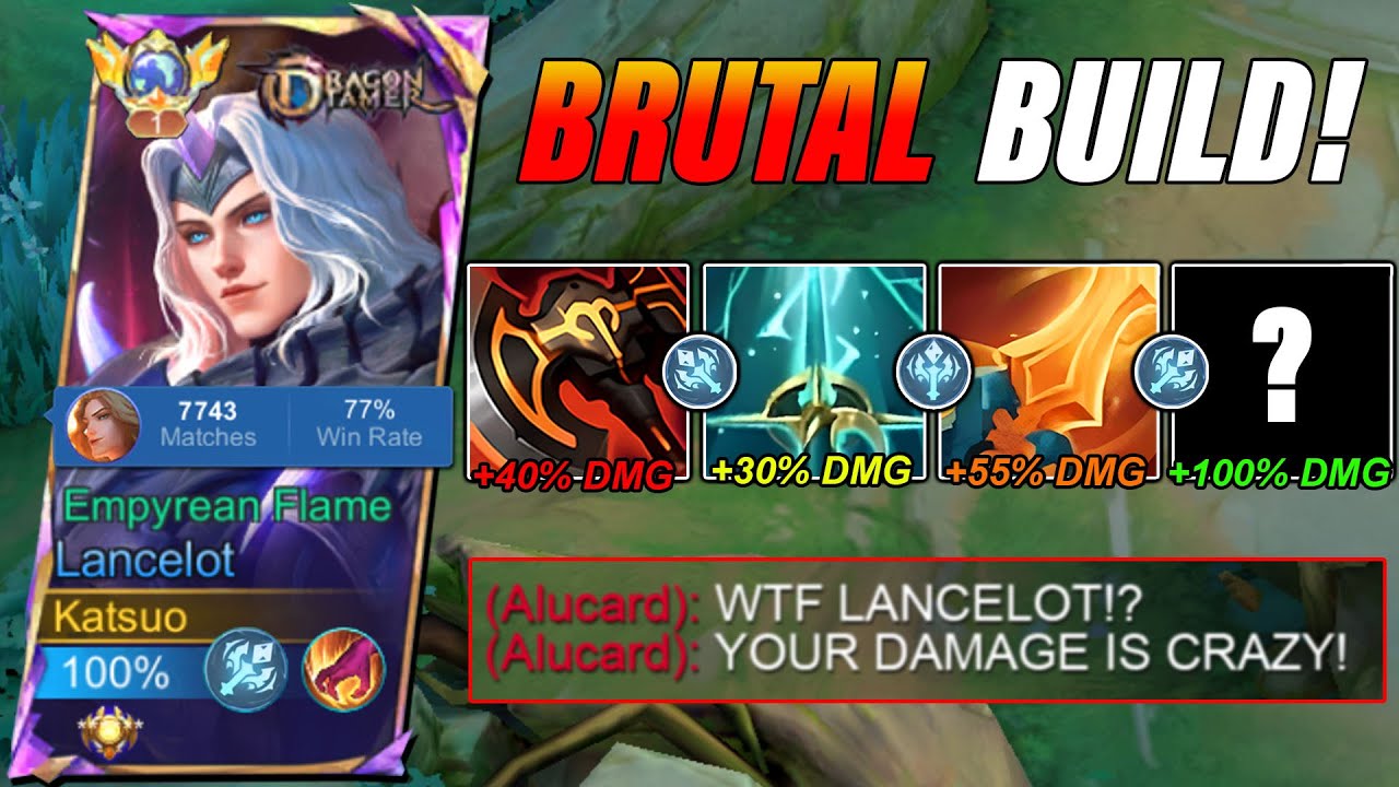 LANCELOT SAVAGE MODE IN THIS NEW BROKEN BUILD FOR MCL!! 🔥 ( must try! 👌)