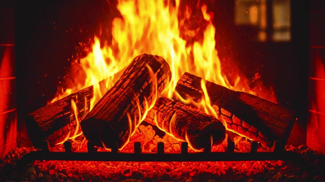 This Cozy Fireplace Will Melt Your Stress Away 🔥 Relaxing Fire Sounds