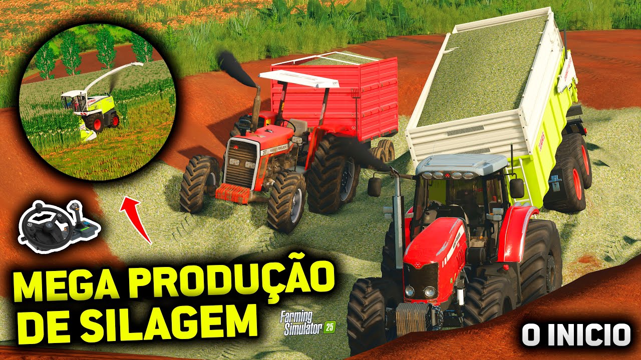 QUASE DEU RUIM NO PRIMEIRO DIA DE SILAGEM - FARMING SIMULATOR 25 - EP 57 (EM BUSCA DO SUCESSO T2)