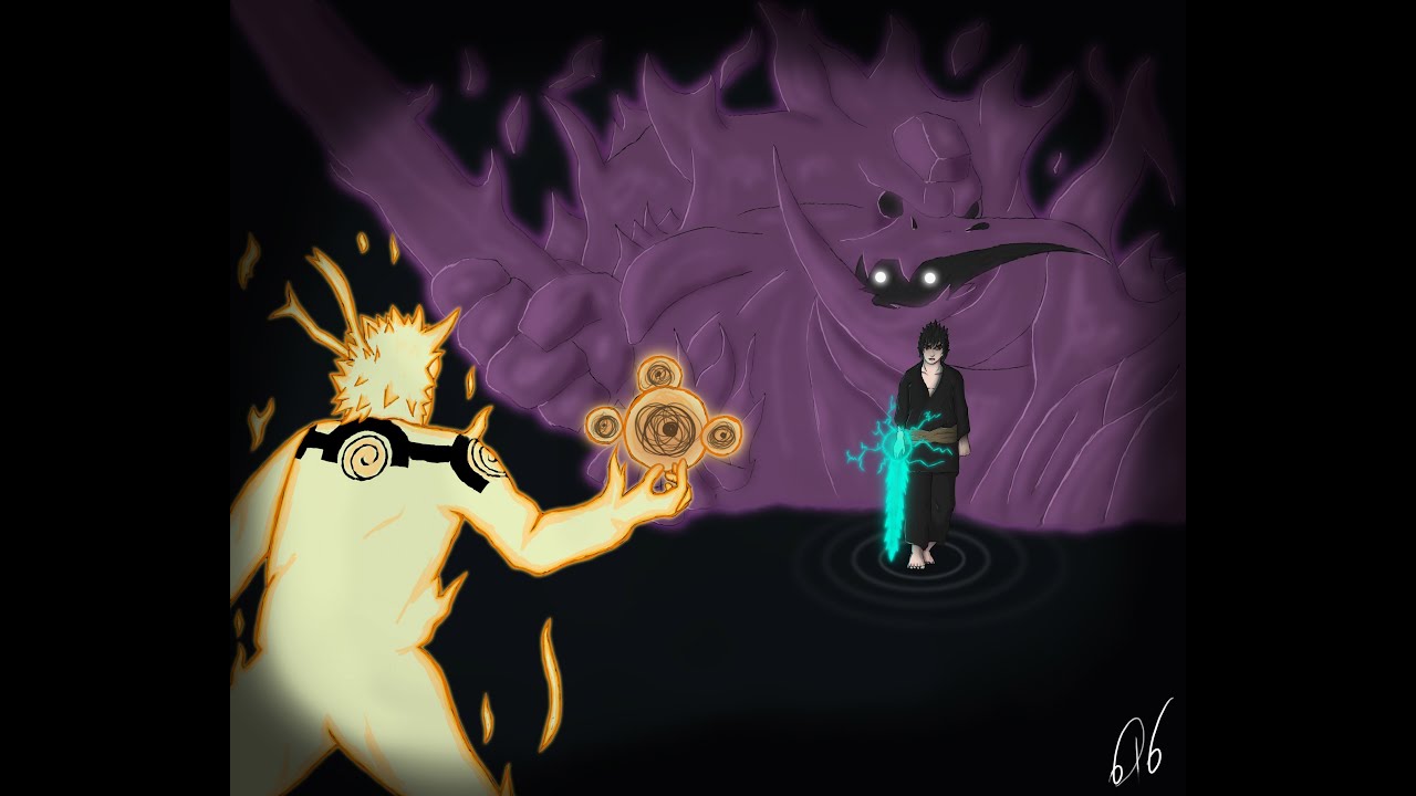 Naruto Kyuubi Chakra Mode vs Sasuke Susanoo / Naruto Shippuden Ultimate Ninja Storm Generations