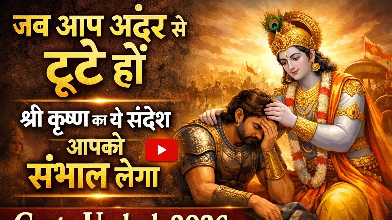 जब आप अंदर से टूटे हों | श्री कृष्ण का ये संदेश आपको संभाल लेगा | Geeta Updesh 2026