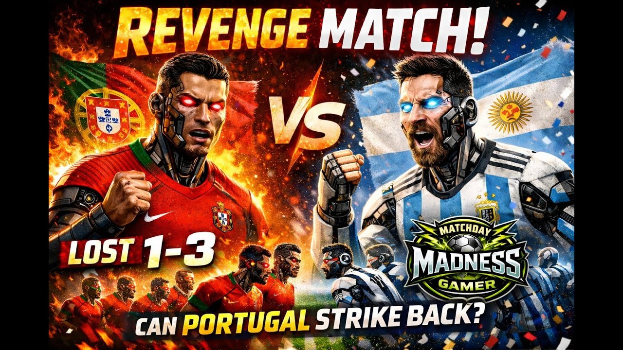 Portugal vs Argentina 2nd Match Ronaldo Masterclass  5 0 Revenge Win 🔥