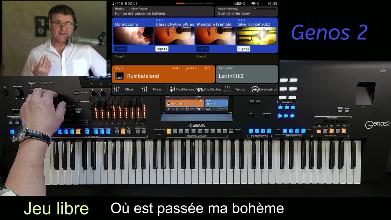 Yamaha Genos 2/ Réaliser une registration simple en moins de 10 minutes/N°2/ Pour jouer facilement.