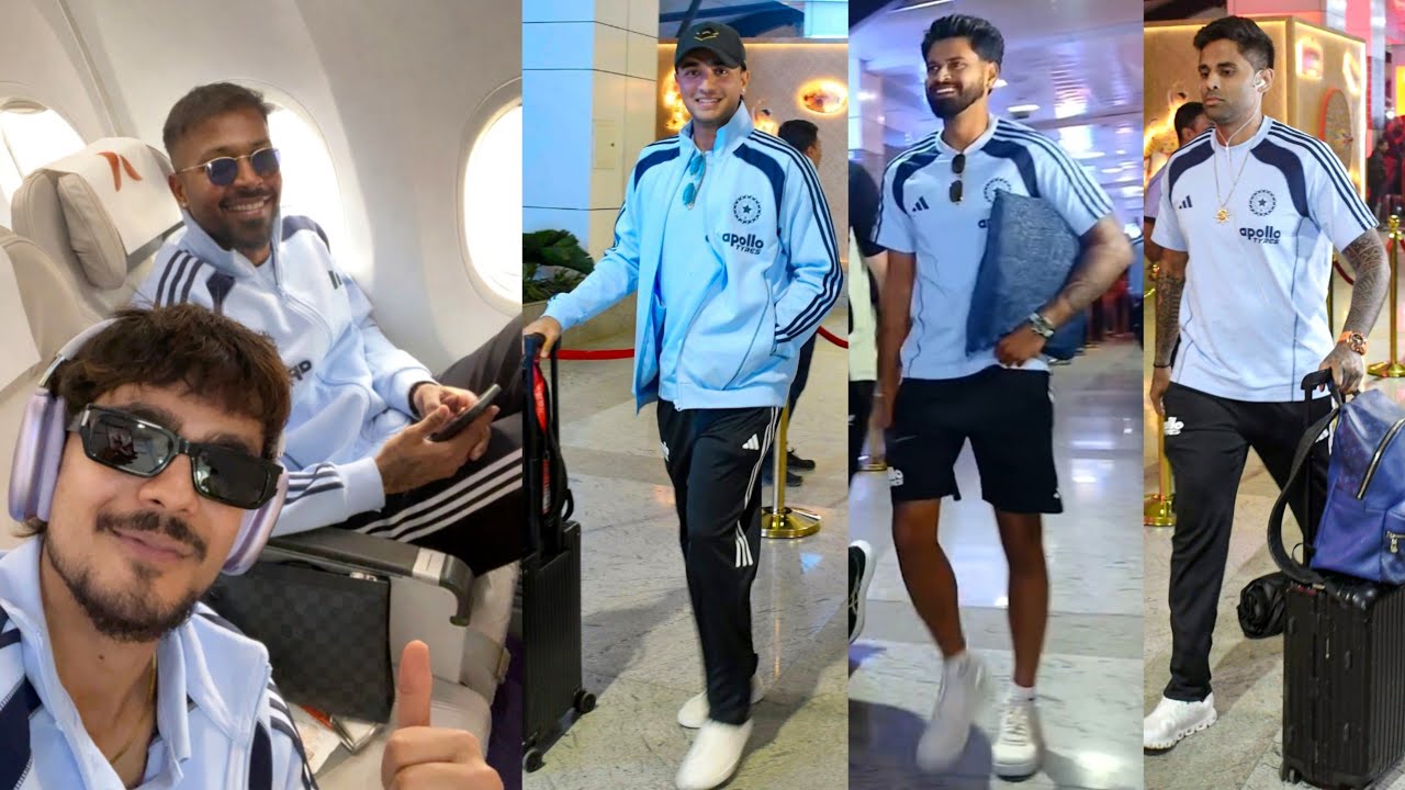 Abhishek, Shreyas, Surya, Hardik and Team India have arrived in Visakhapatnam | IND vs NZ 4th T20I.
