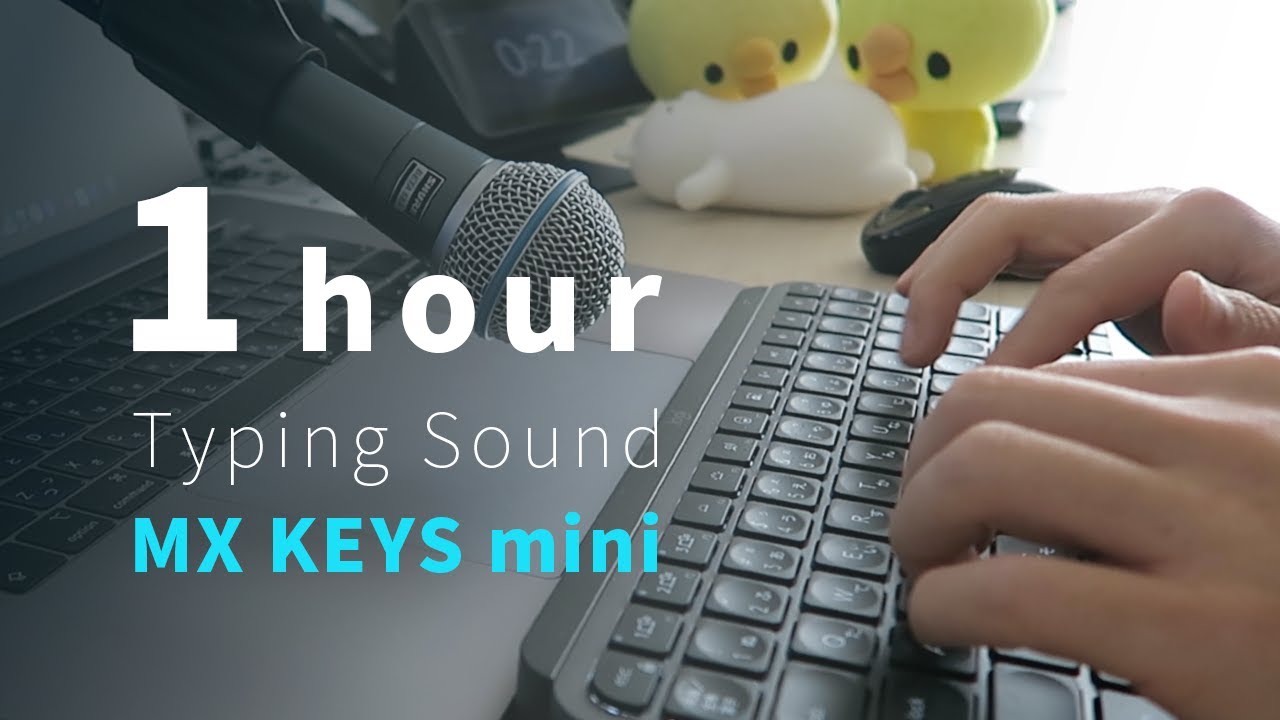 【1 Hour】MX KEYS mini Keyboard Typing Sound (ASMR, No talking, No music)