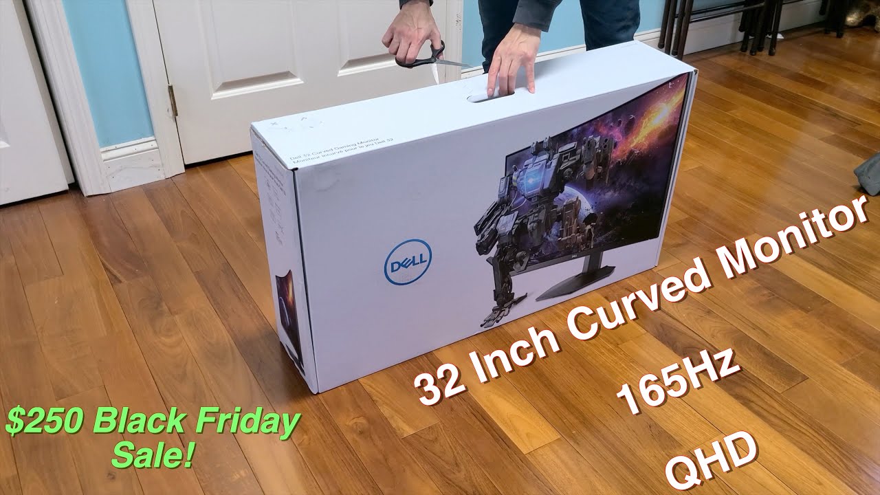 Игровой монитор Dell S3222DGM за 250 долларов! 32-дюймовый изогнутый QHD-дисплей с частотой 165 Г...