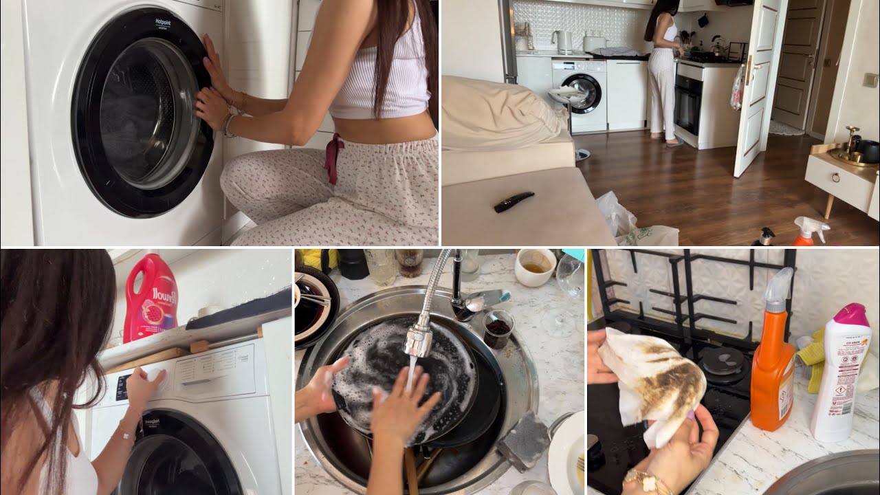🧼🧽GÜNLƏRLƏ EV TƏMİZLƏDİM•4GÜNLÜK TƏMİZLİK VLOGU•YENİ TƏMİZLİK MƏHUSLLARI