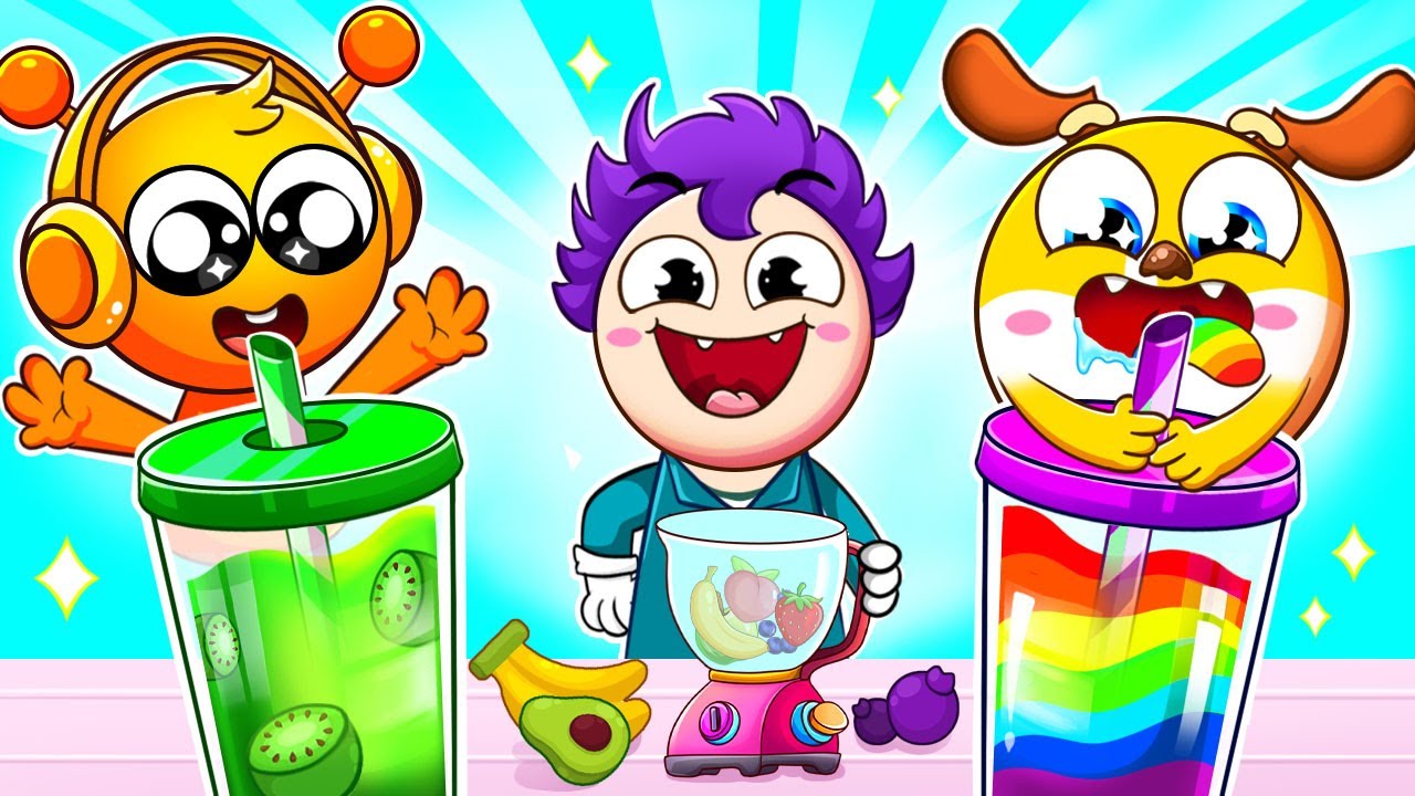 Sprunki Thanos Make Smoothies 🍓🍧 DooDoo with Sprunki Thanos | Kids Cartoon! | DooDoo Family