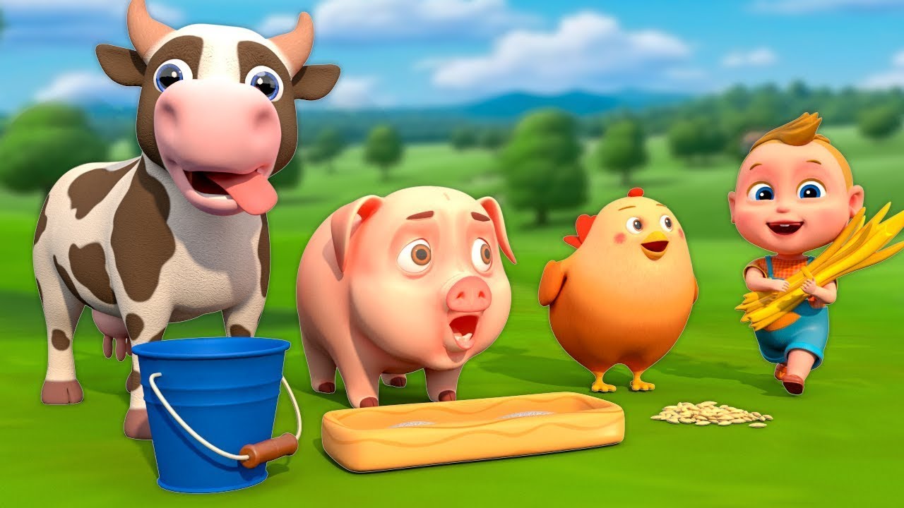 N&ocirc;ng Trại Vui Nhộn - B&agrave;i H&aacute;t Về Động Vật Hay Nhất - Phim Hoạt H&igrave;nh Con B&ograve;, Con Voi Dễ Thương