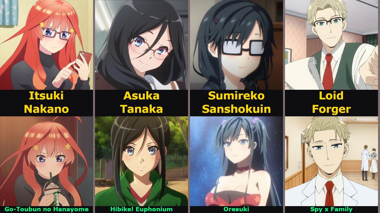 Anime Characters with Glasses