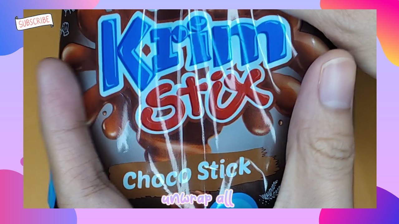 ASMR Sounds | Unwrapping Sweet Yummy Chocolate Krim Stix | Unwrap All