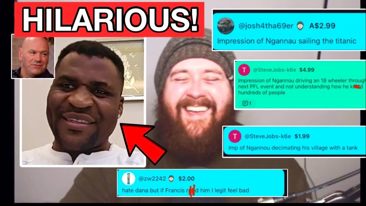 The MMA Guru’s Stream Gets OVERLOADED With Francis Ngannou IMPRESSIONS! & DANA WHITE! (Hilarious)