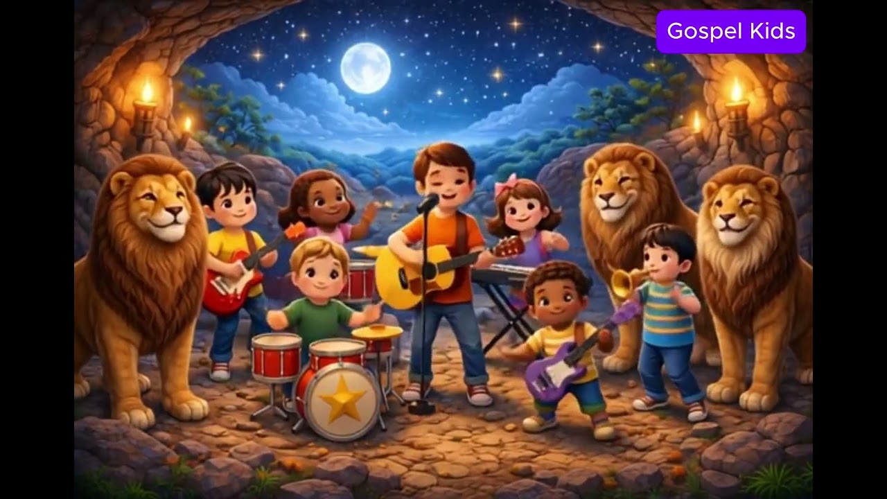 Daniel na Cova dos Leões 🦁🎶 | Música Gospel Infantil | Confie em Deus 🙏✨