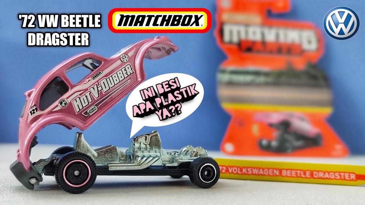 Eps476 MATCHBOX '72 VOLKSWAGEN BEETLE DRAGSTER, Penasaran Moving Partsnya Besi Apa Plastik ya?? 😁😁