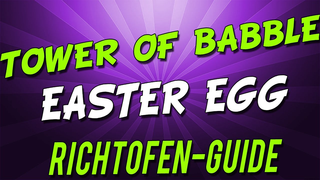 [Easter Egg] BO2 Zombie Tranzit: Full Richtofen Tower of Babble GUIDE
