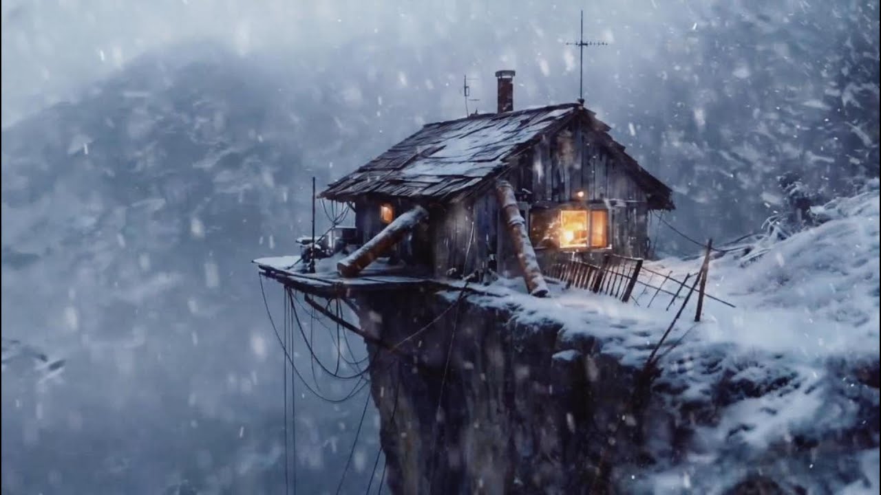 Deep Sleep Blizzard ❄️ Heavy Snowstorm White Noise for Sleeping All Night (11 Hours)