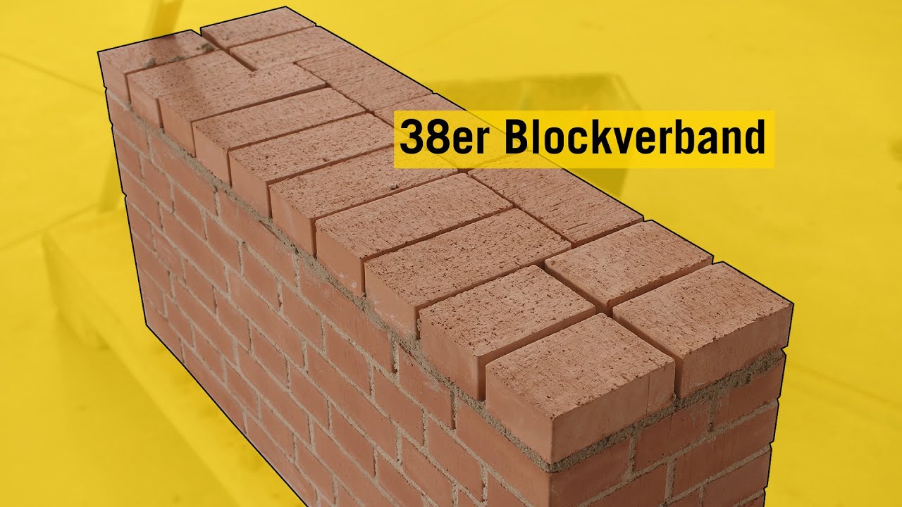 Mauerwerk 38er Blockverband