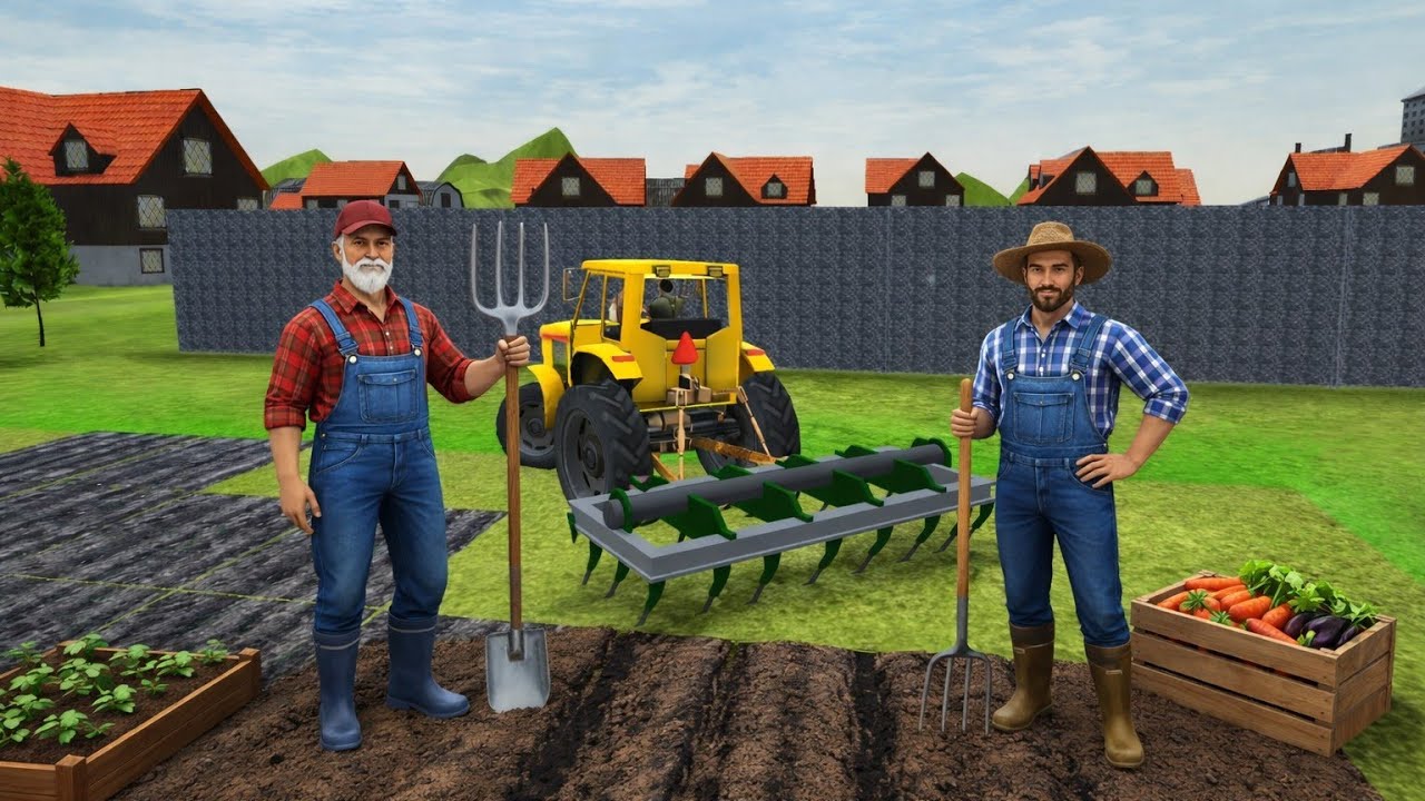 Modern Tractor Farming realistic game Simulator 3D - New Tractor Games - Android Gameplay #2026 